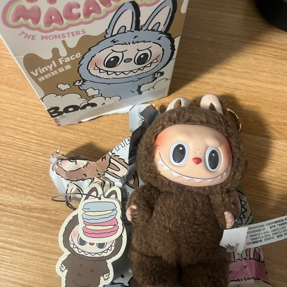 Real chestnut  Labubu The monsters macaron series -secret -  *opened*